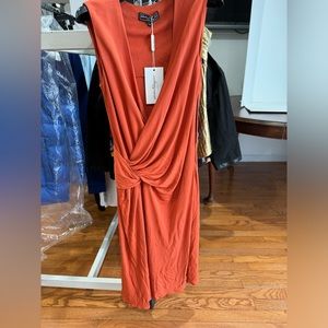 Salvatore Ferragamo Orange dress Sz 38 NEW
